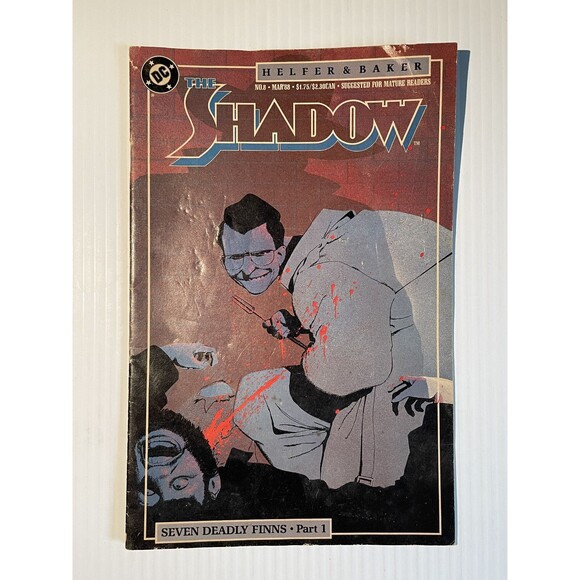 The Shadow Seven Deadly Finns Pt.1, 2, & 5 No.8, 9, & 12 (1988) DC Comics - Picture 2 of 13